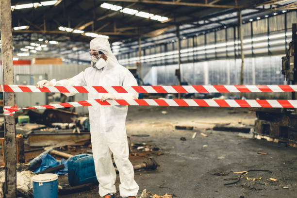 Professional Biohazard technician working in Windsor, CO